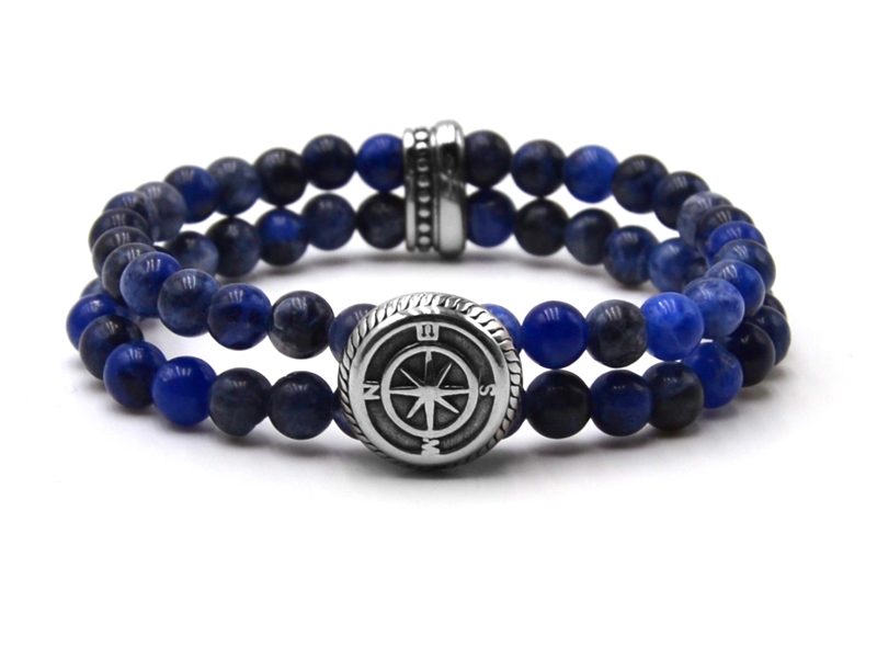 Armband mit Echtstein (19,5cm) elastisch