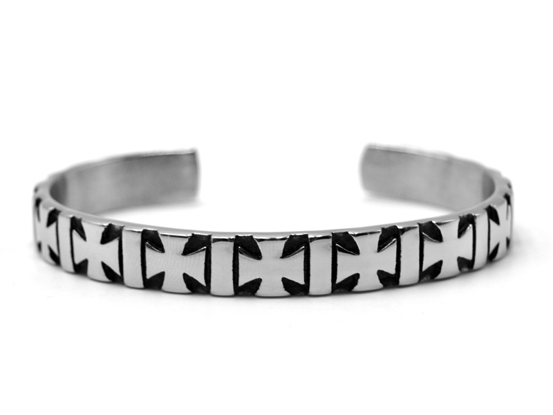 Edelstahlarmreif "Eisernes Kreuz"