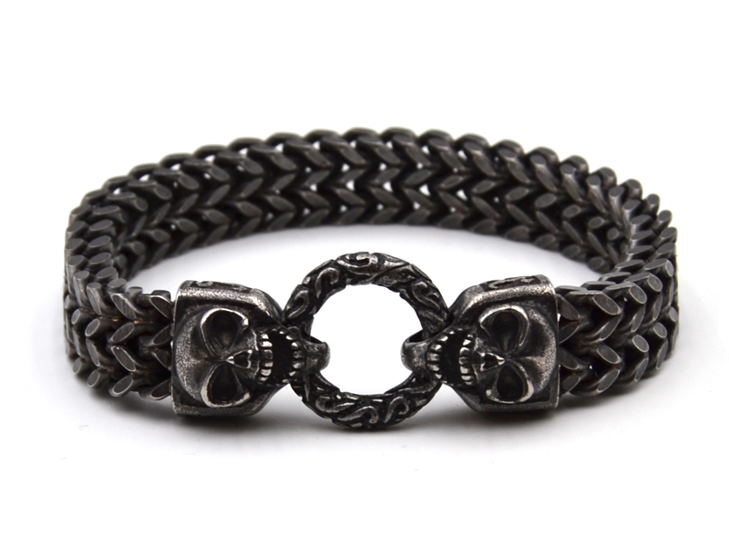 Edelstahlarmband Skull  (20cm)