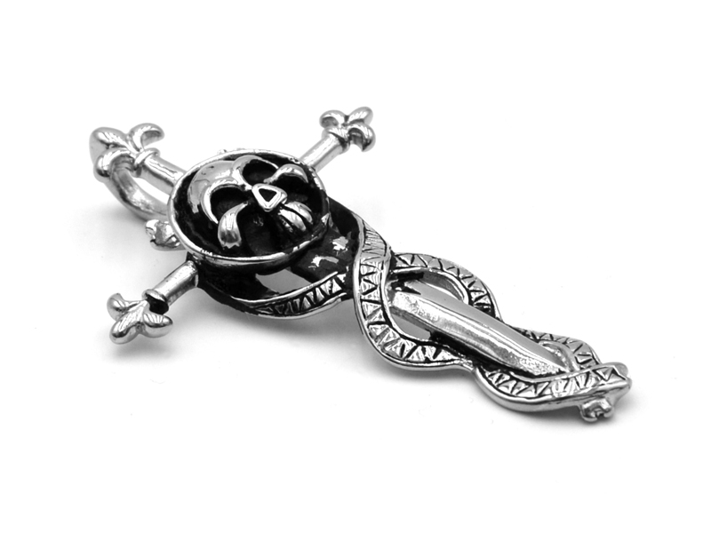 Edelstahlanhänger "Kreuz"  (70mmx45mm)