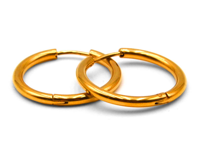 Edelstahlcreole gold (2,5mm)