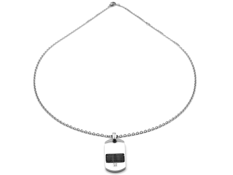 Edelstahlkette "Dogtag" (45+5cm)