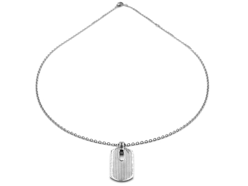 Edelstahlkette "Dogtag" (45+5cm)