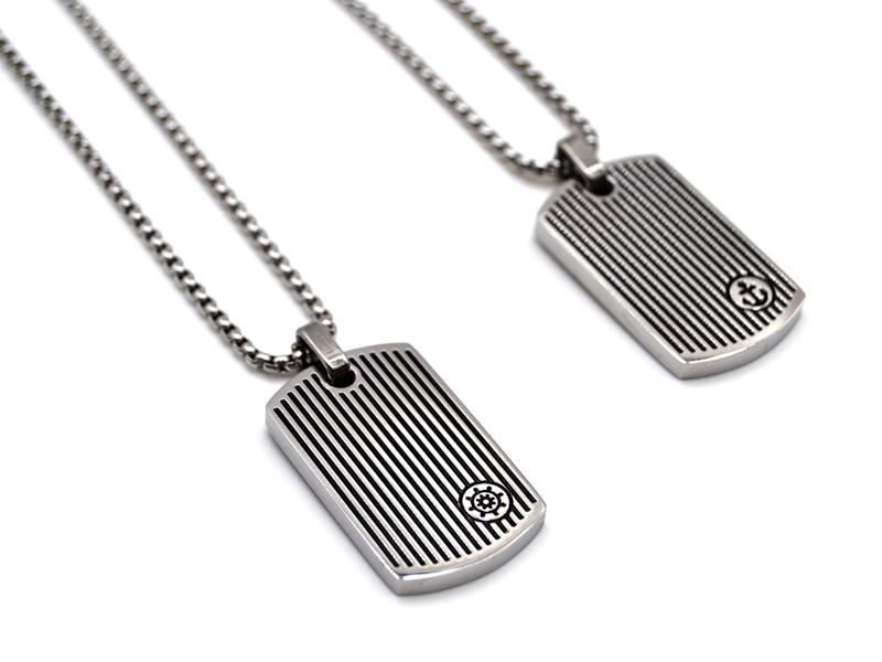 EDELSTAHLKETTE MIT DOGTAG