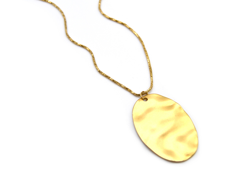 Edelstahlkette vergoldet mit Anhänger