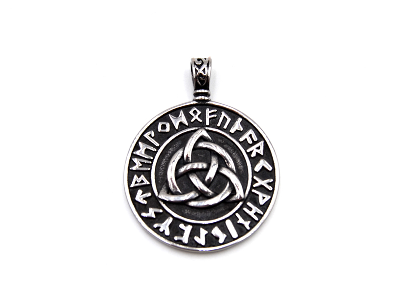 Edelstahlanhänger keltischer Knoten