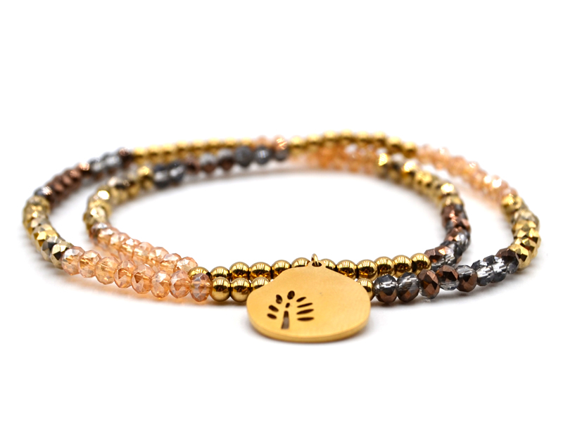 Armband mit Edelstahlbeads