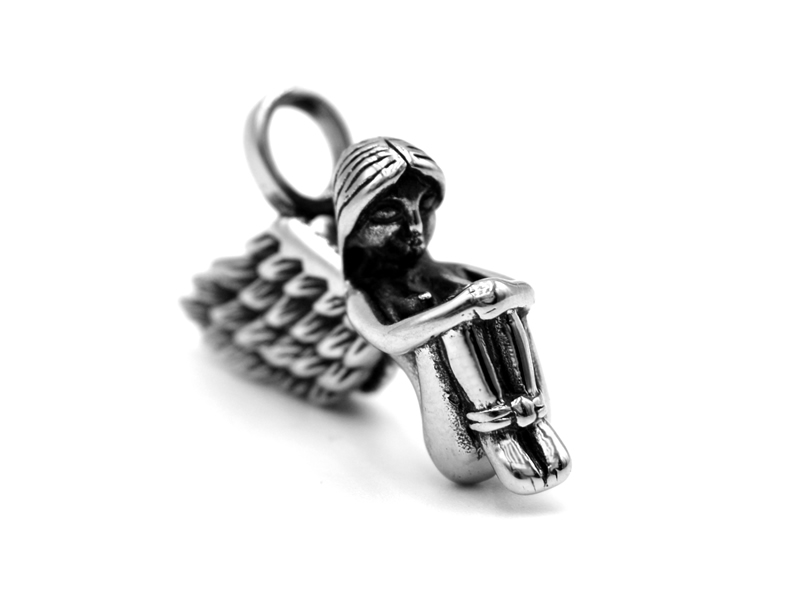 Edelstahlanhänger Engel