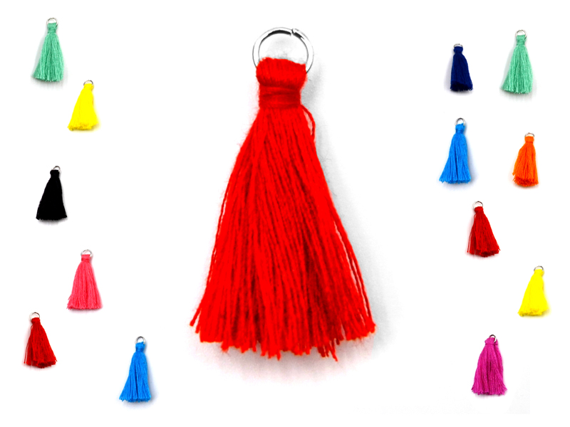 Baumwoll Quasten (ca. 3cm) (10St.)