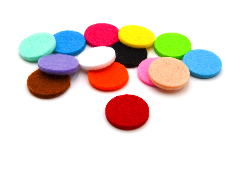 Filzplätchen für Edelstahl Medaillon's sortiert (14er Pack)