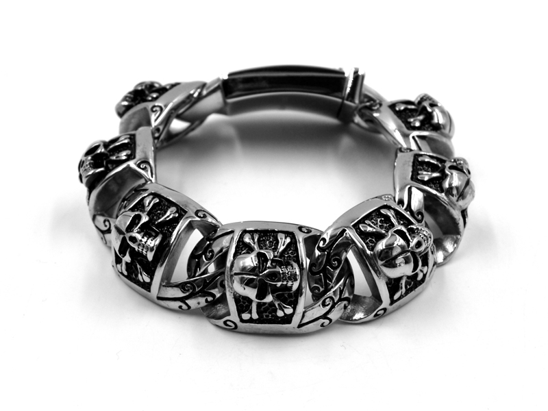 Edelstahlarmband "Skull"