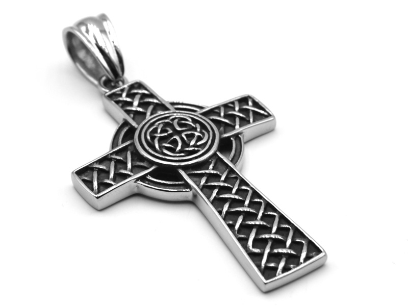 Edelstahlkreuz mit Runen