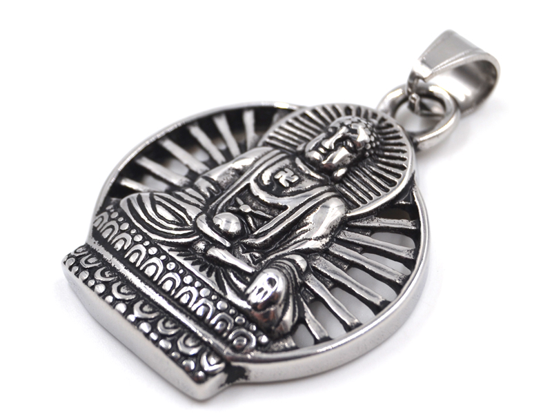 EDELSTAHLANHÄNGER "BUDDHA"