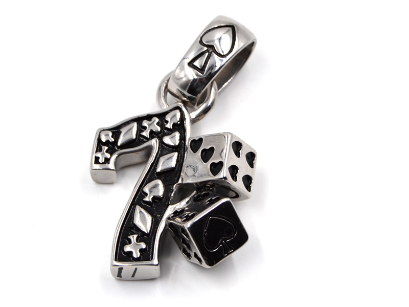 EDELSTAHLANHÄNGER "LUCKY7"