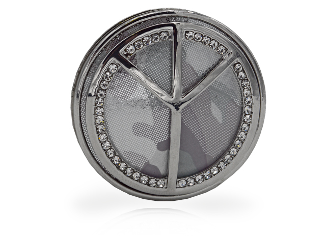 Magnetclip Peace Silber