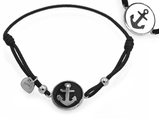 Armband "Coin Anker" mit Edelstahl