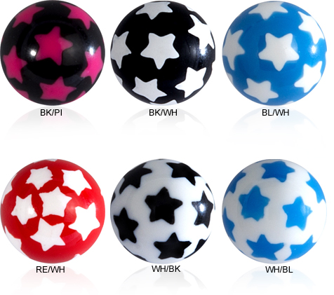 PRINT DESIGN STAR BALLS