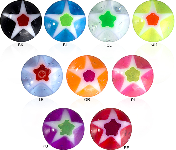 UV MICRO ZIRCON MURANO BALLS