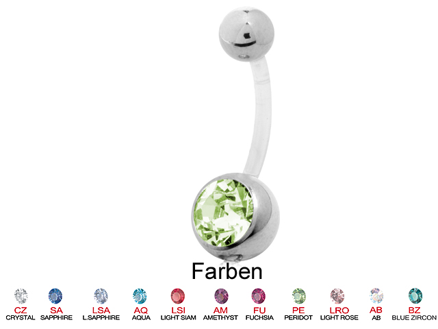 BIOPLAST JEWELLED STEEL BANANA