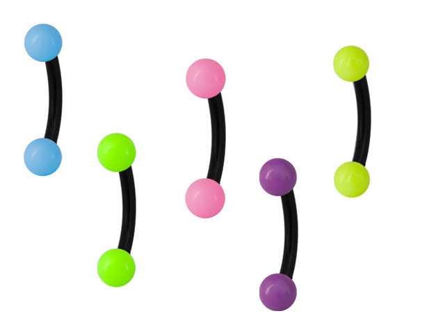 BIOPLAST MICRO BANANAS W. UV NEON BALLS