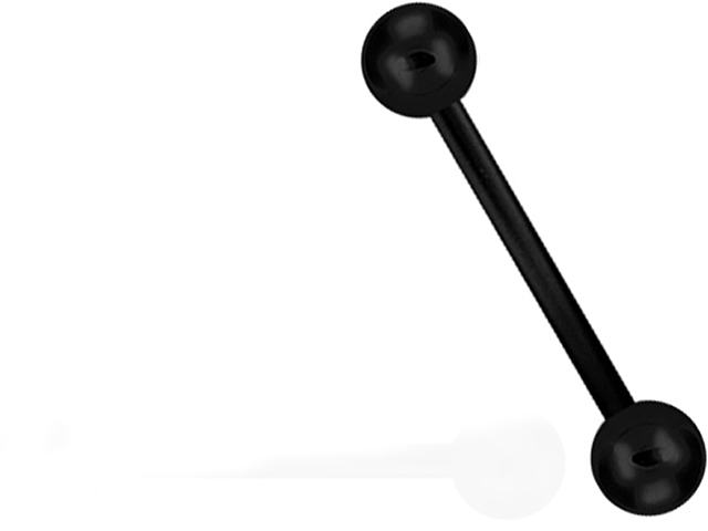 BIOPLAST BARBELLS WITH BLACK STEEL BALLS