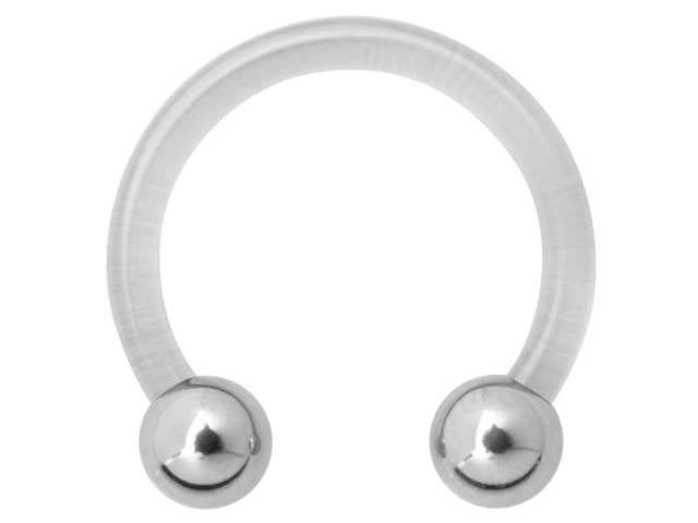 BIOPLAST CIRCULAR BARBELLS WITH STEEL BALLS