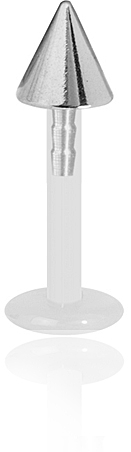 BIOPLAST LABRET WITH TITANIUM CONE