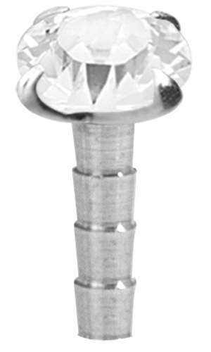 JEWELLED SILVER ATTACHMENT FOR BIOPLAST INTERNAL LABRET