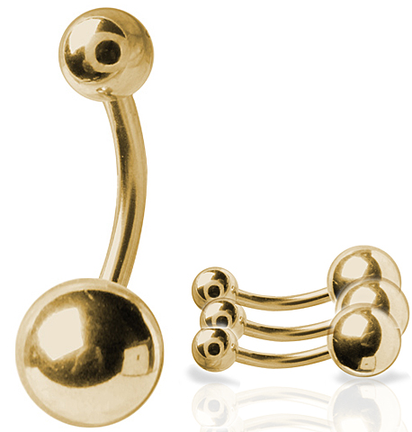 SS316L GOLD PVD STEEL BANANAS