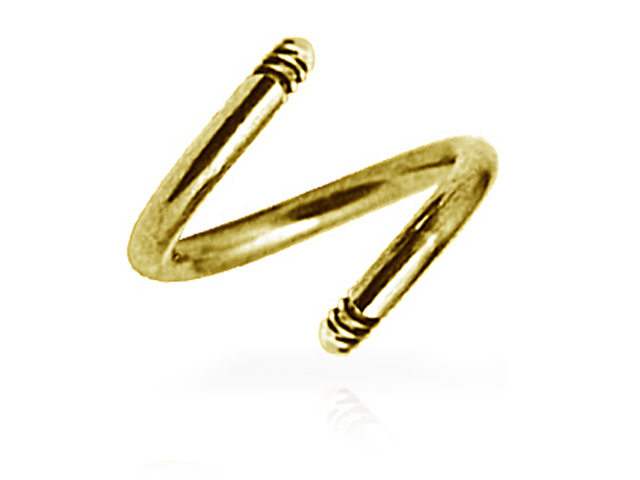 SS316L GOLD PVD STEEL MICRO TWISTER PINS (STEMS)