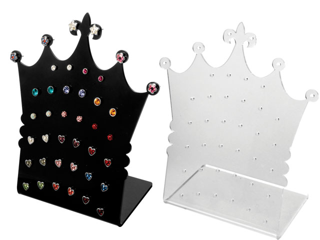 DISPLAY FOR EARSTUDS -ACRYLIC CROWN  DISPLAY