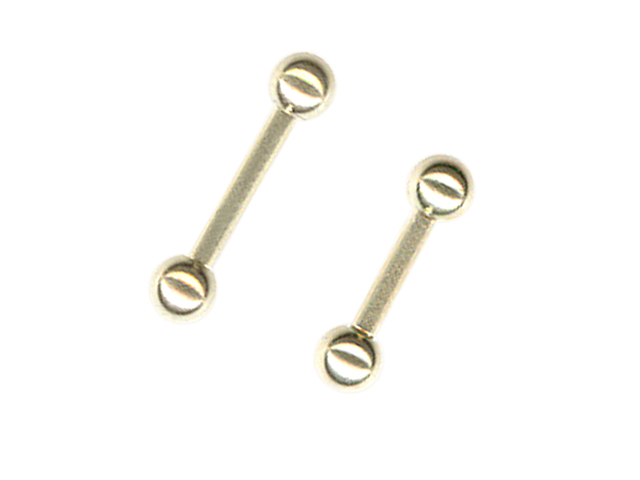 SS316L ZIRCON STEEL MICRO BARBELLS