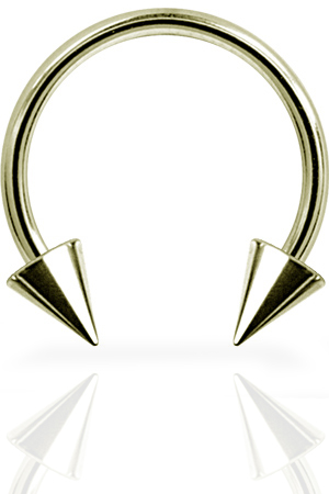 SS316L ZIRCON STEEL MICRO CIRCULAR BARBELLS WITH CONES