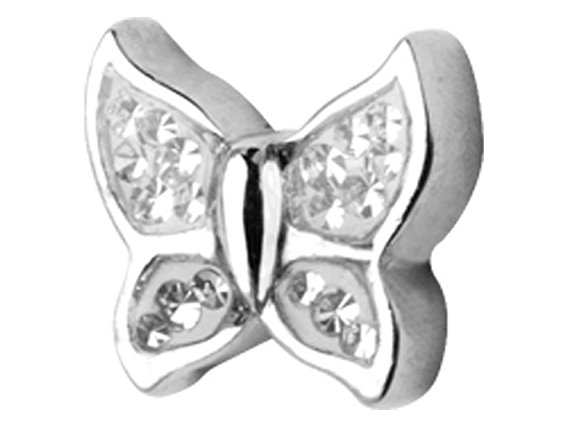 SS316L CRYSTAL TONGUE ATTACHMENTS (GLOSS FINISH BUTTERFLY)