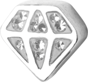 SS316L CRYSTAL TONGUE ATTACHMENTS (GLOSS FINISH DIAMOND)