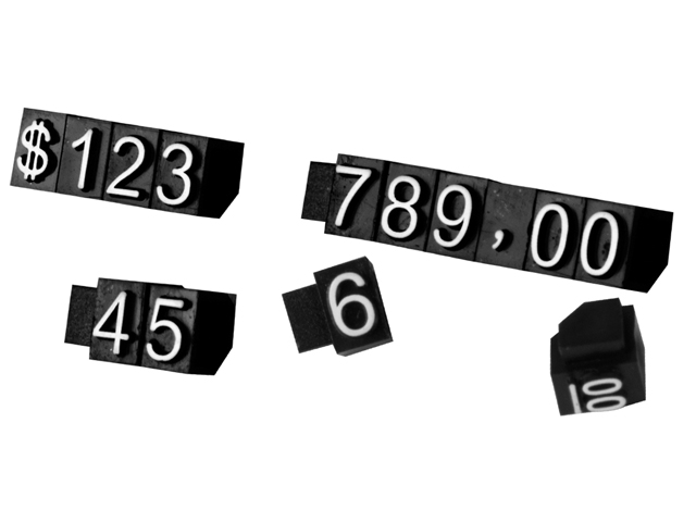 STACKABLE PRICE STANDS (BY SET)