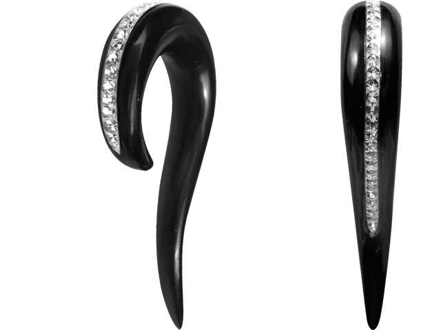 CRYSTAL SIMPLE HORN FISH HOOK (FRONT)