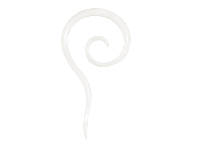 SIMPLE BONE SPIRAL FISH HOOK