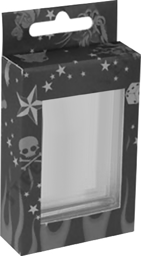 CLEAR PLASTIC PACKING W. BODY JEWELRY LOGO