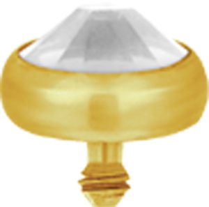 GOLD 18K INTERNAL ATTACHMENT (3MM JEWELLED DISC)