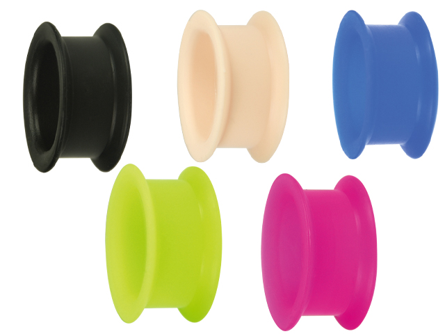 SILICON FLARED FLESH TUNNELS (22-26MM)