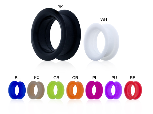 SILICON FLARED FLESH TUNNELS (28-30MM)
