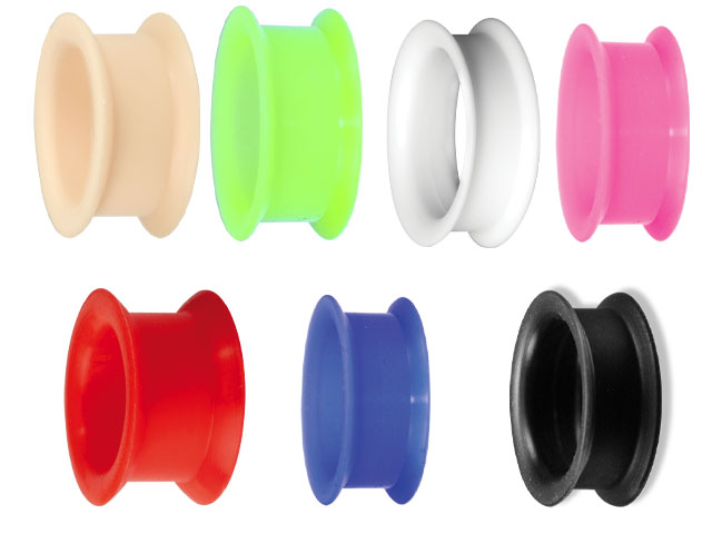 SILICON FLARED FLESH TUNNELS (4-20MM)