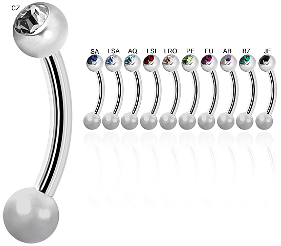 JEWELLED TITANIUM MICRO BANANAS