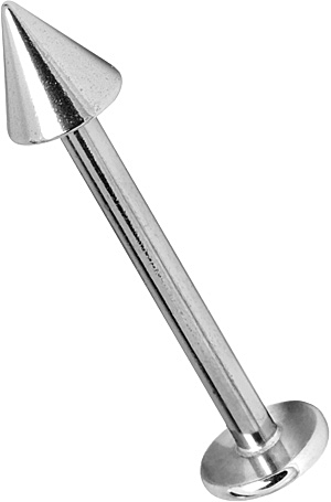 TITANIUM MICRO LABRETS WITH CONE