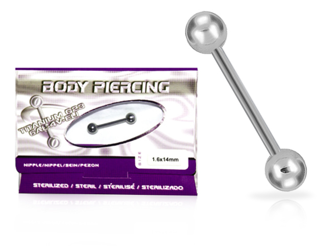STERELIZED TITANIUM BARBELLS