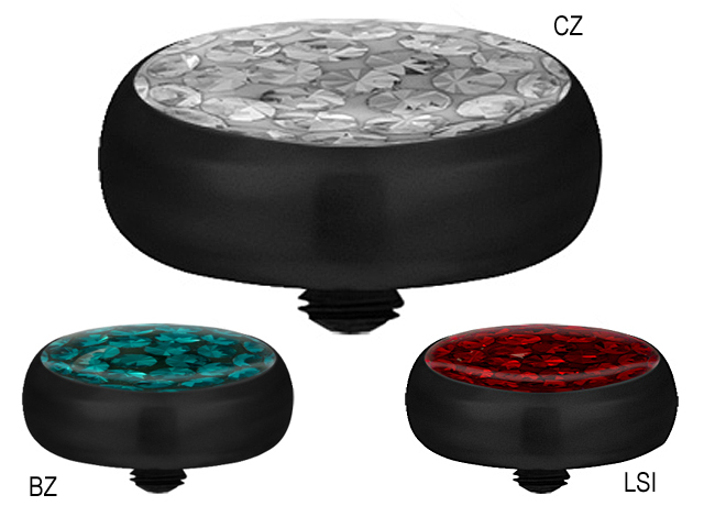 BLACK TITANIUM INTERNAL ATTACHMENT (CRYSTAL LINE DISC)