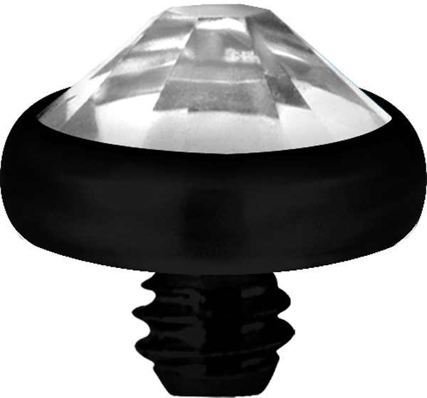 BLACK TITANIUM INTERNAL MICRO ATTACHMENT (JEWELLED DISC)