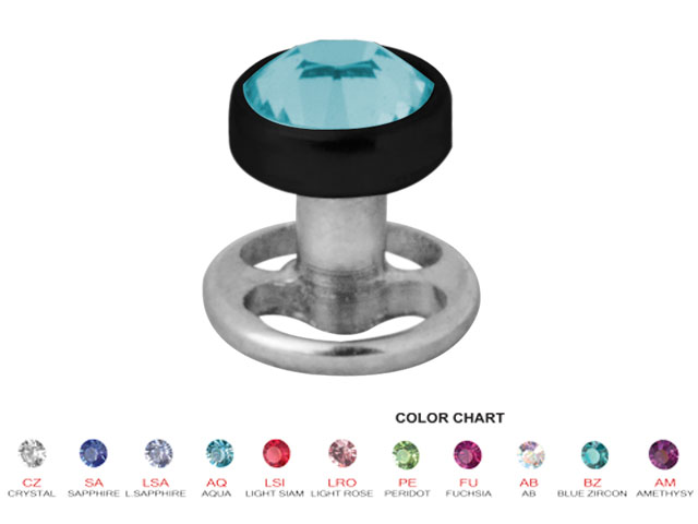 TITANIUM SKINDIVER W. BLACK JEW. DISC (WHEEL SHAPE 0.8MM INTERNA