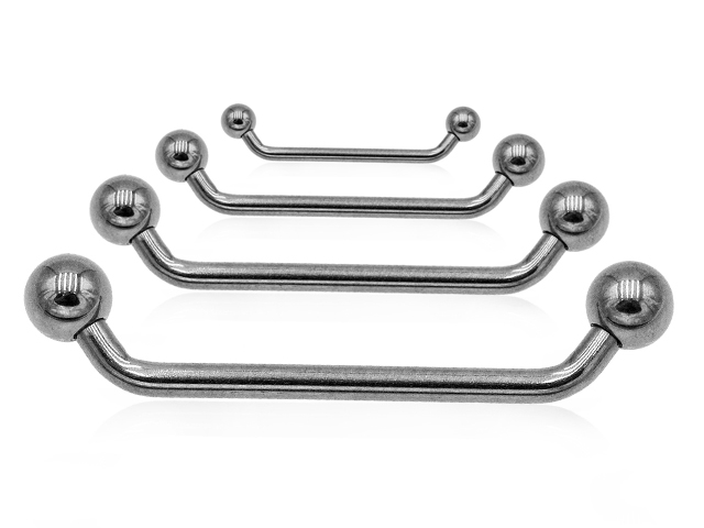 TITANIUM SURFACE BARBELLS 45~ WITH BALLS